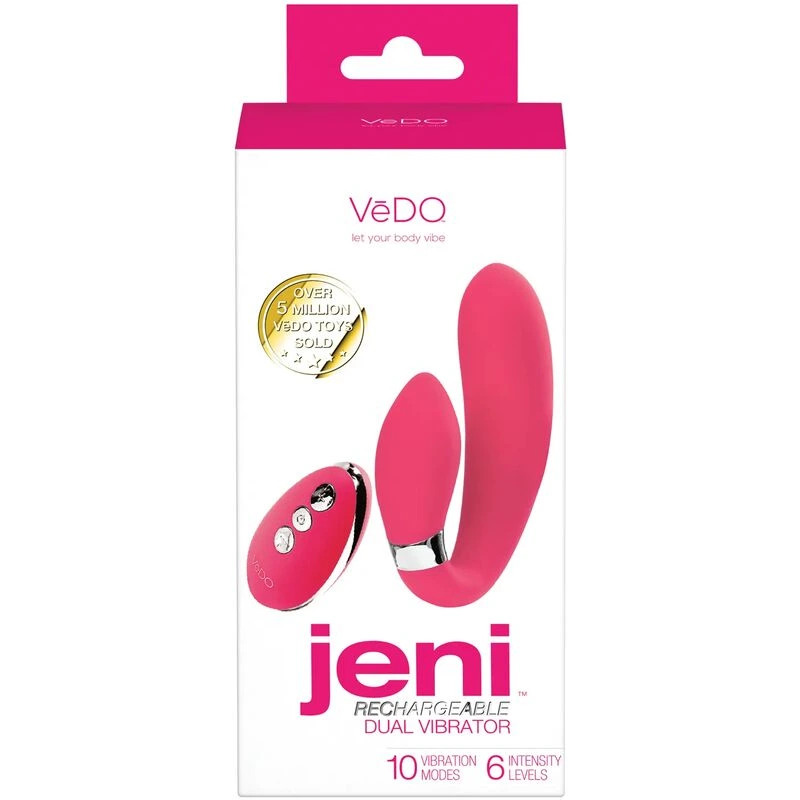VeDO-Jeni-Dual-Motor-Vibe-w-Remote-Pink
