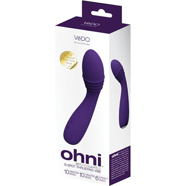 VeDO Ohni Rechargeable G-Spot Thrusting Vibe - Purple