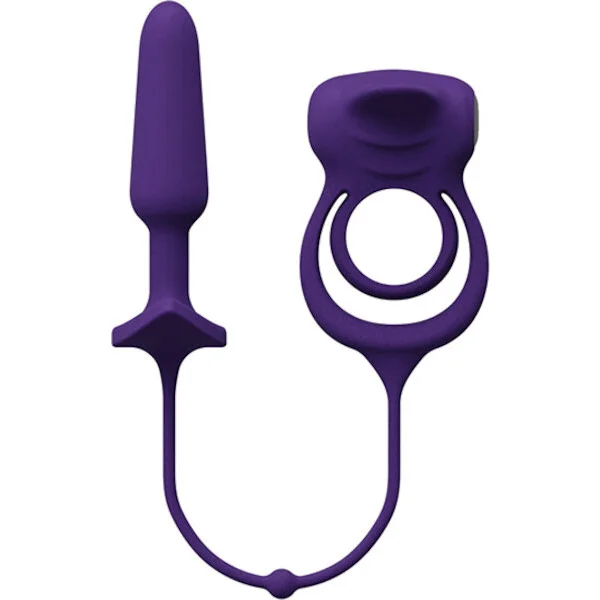 VeDO-Humper-Rechargeable-Dual-C-Ring-w-Anal-Plug-Purple