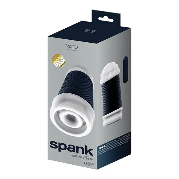 VeDO Spank Rechargeable Vibrating Stroker - Black