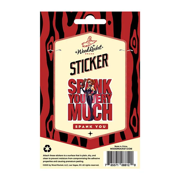 Spank-You-Very-Much-Sticker