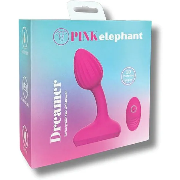Pink-Elephant-Dreamer-Rechargeable-Vibe-w-Remote-Pink