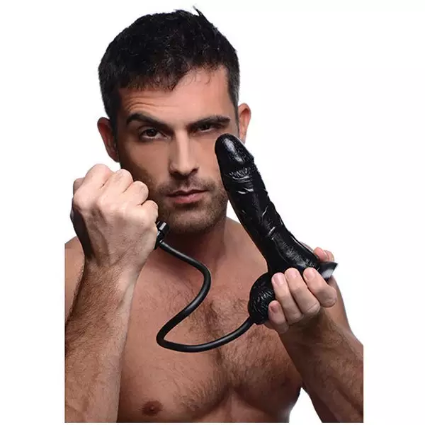 Trinity-4-Men-Inflatable-Suction-Cup-Dildo-Black