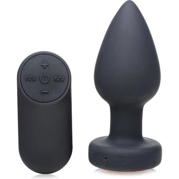 Booty-Sparks-Silicone-Vibrating-LED-Plug-Small