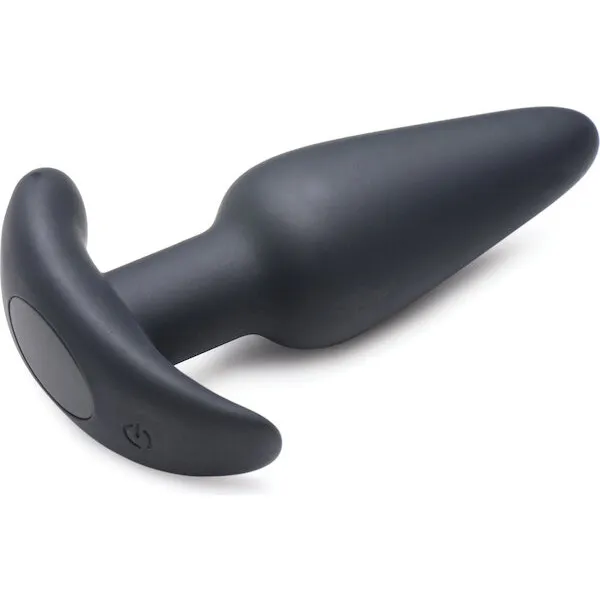 Bang! 21X Vibrating Silicone Butt Plug w/Remote - Black