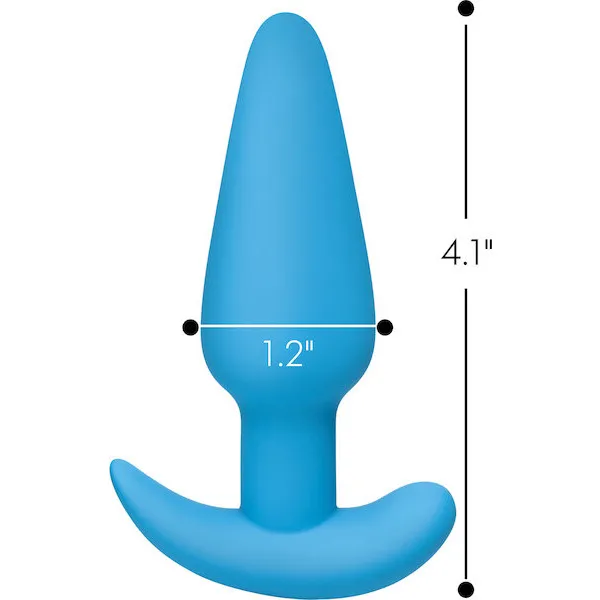 Bang-21X-Vibrating-Silicone-Butt-Plug-w-Remote-Blue