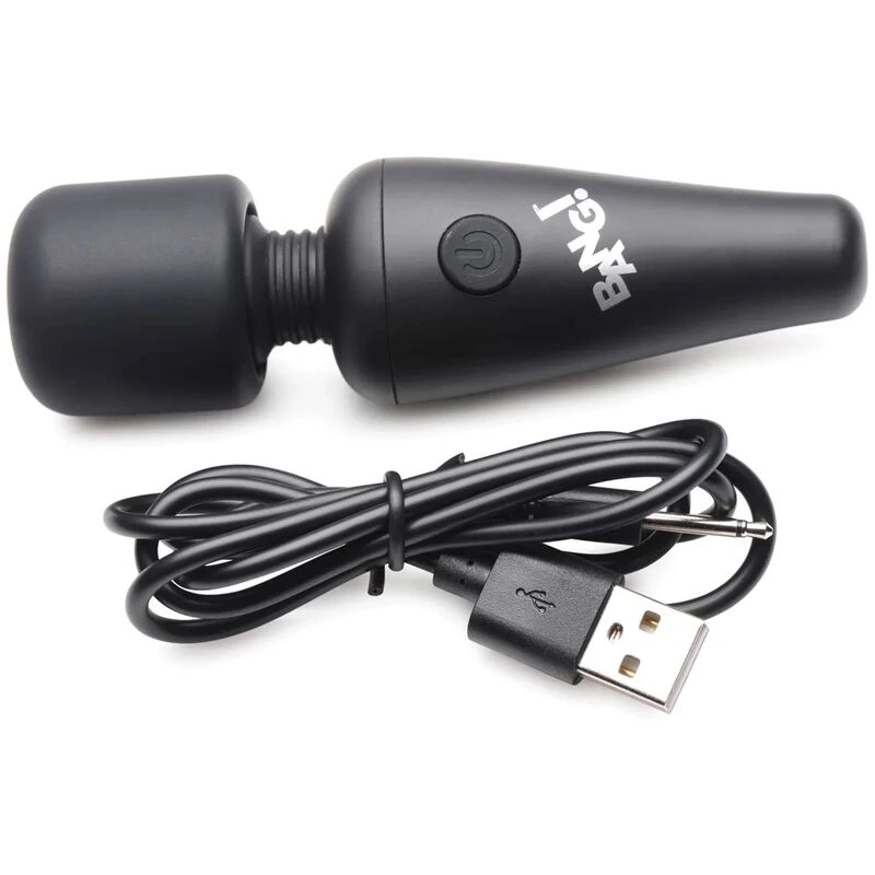 Bang-10X-Vibrating-Mini-Silicone-Wand-Black