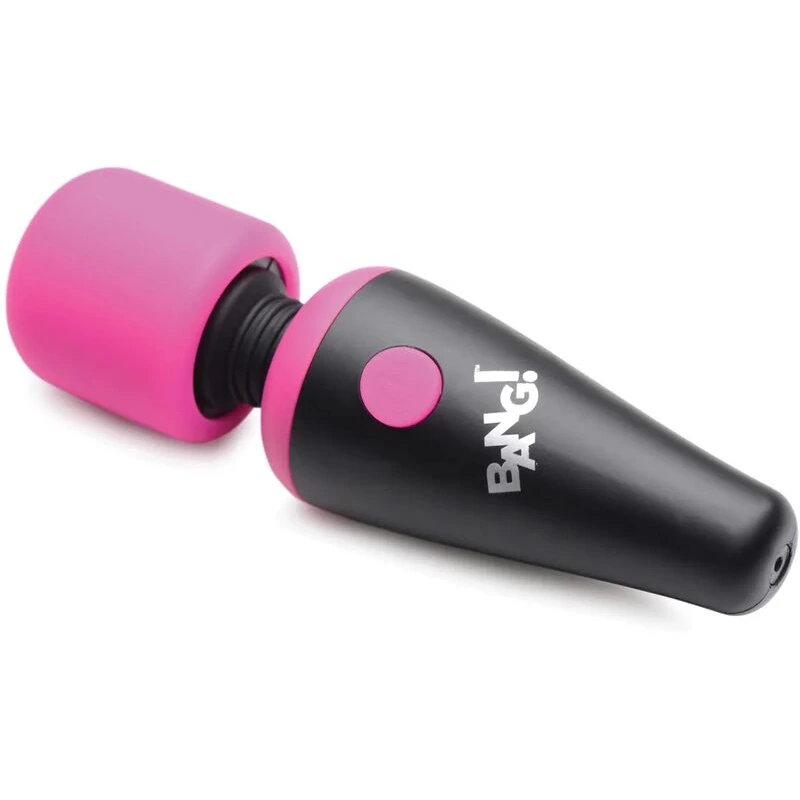 Bang! 10X Vibrating Mini Silicone Wand - Pink