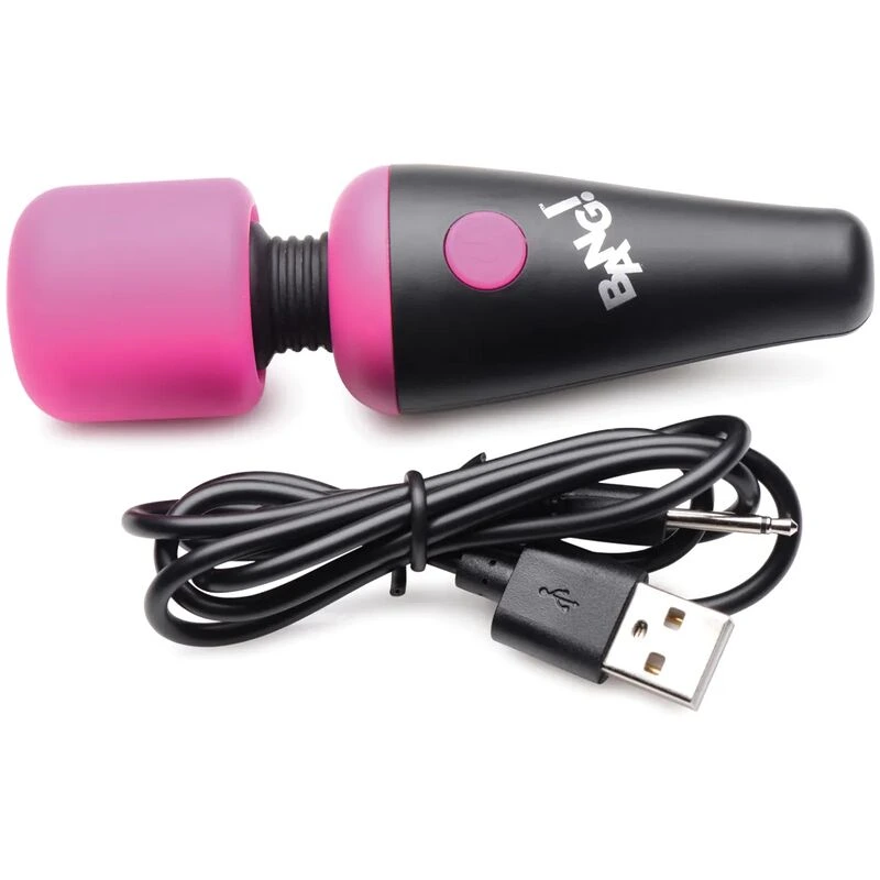 Bang! 10X Vibrating Mini Silicone Wand - Pink