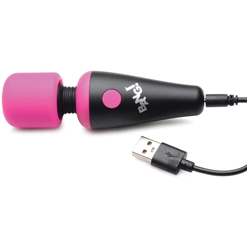 Bang! 10X Vibrating Mini Silicone Wand - Pink