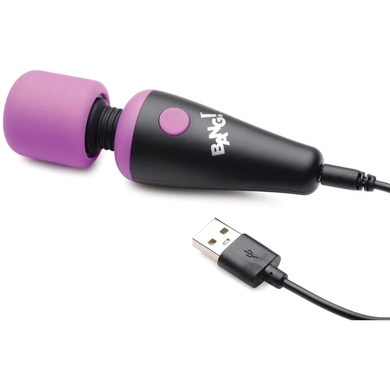 Bang! 10X Vibrating Mini Silicone Wand - Purple