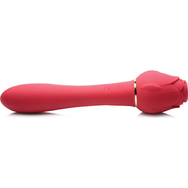 Inmi Bloomgasm Sweet Heart Rose 5X Suction Rose & 10X Vibrator - Red