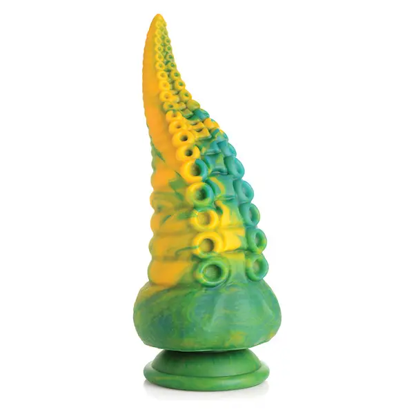 Creature Cocks Monstropus Tentacled Monster Silicone Dildo - Green/Yellow