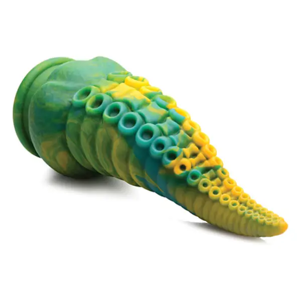 Creature-Cocks-Monstropus-Tentacled-Monster-Silicone-Dildo-Green-Yellow