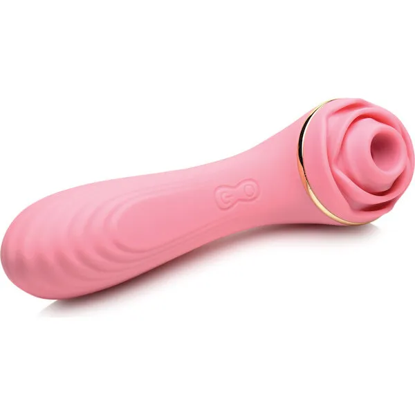 Inmi Bloomgasm Passion Petals 10X Silicone Suction Rose Vibrator - Pink