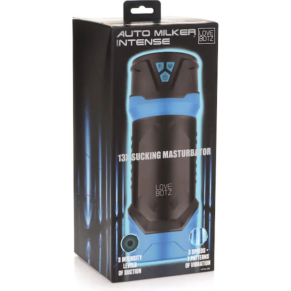 LoveBotz Auto Milker Intense 13x Sucking Masturbator - Black