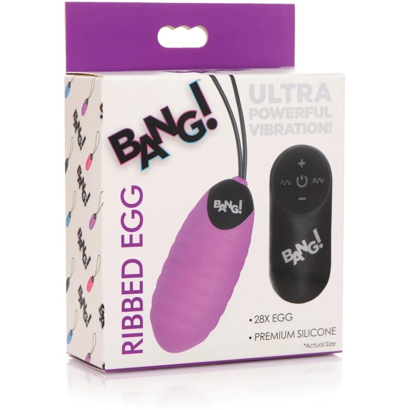 Bang-28X-Ribbed-Silicone-Egg-w-Remote-Control-Purple