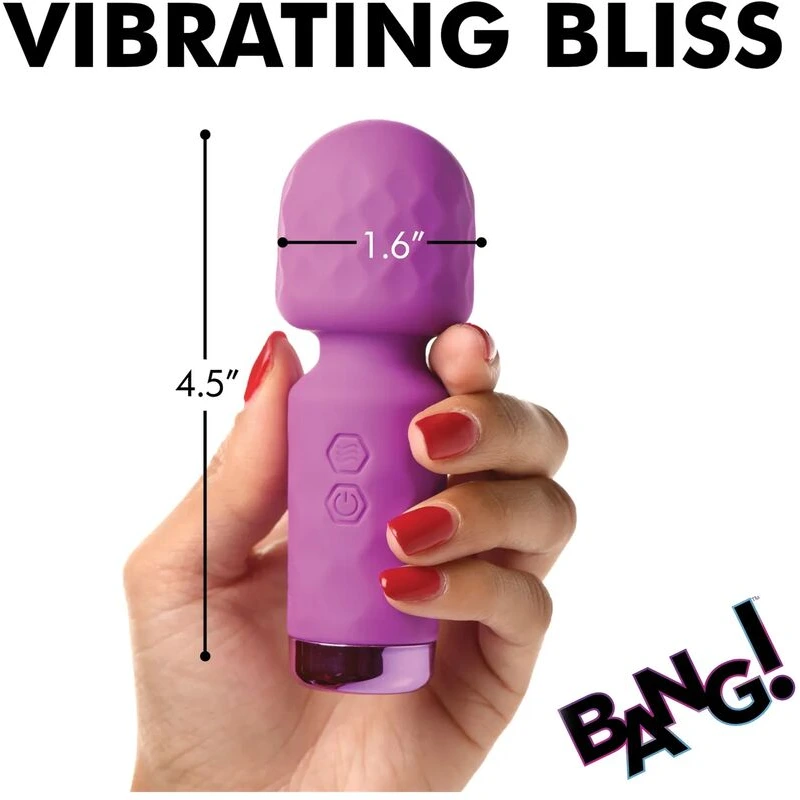 Bang! 10X Mini Silicone Wand - Purple
