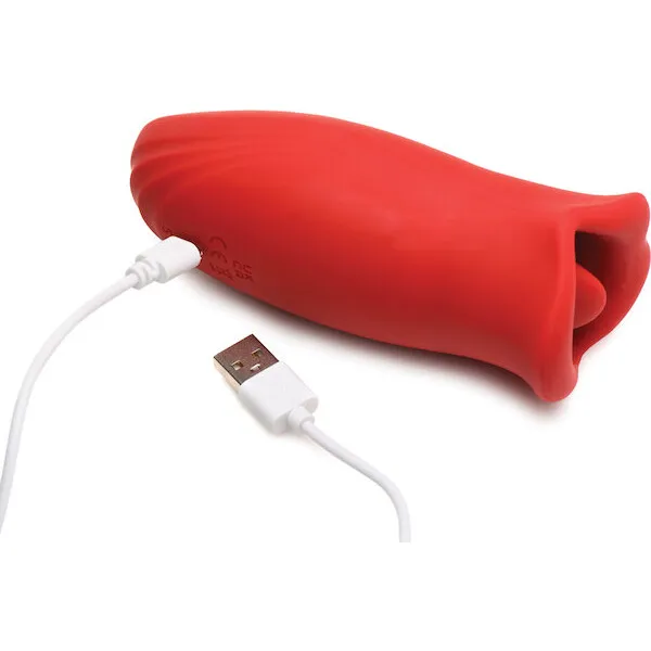 Shegasm-Lickgasm-Kiss-Tell-Silicone-Kissing-and-Vibrating-Clitoral-Stimulator-Red