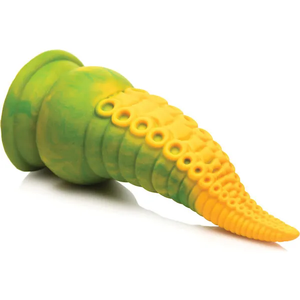 Creature-Cocks-Monstropus-2-0-Vibrating-Tentacle-Silicone-Dildo-Yellow-Green