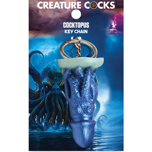 Creature-Cocks-Cocktopus-Silicone-Key-Chain-Multi-Color