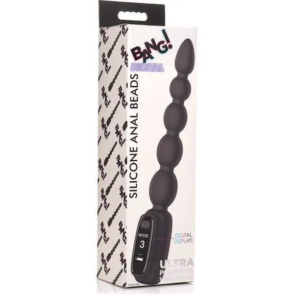 Bang-Digital-Silicone-Anal-Beads-Black