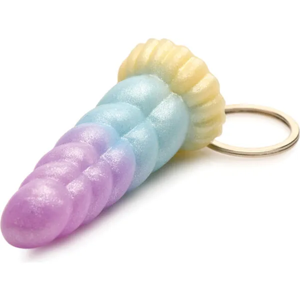 Creature-Cocks-Mystique-Unicorn-Silicone-Key-Chain-Multi-Color
