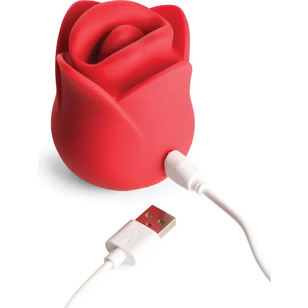 Lickgasm Sweet Kiss Kissing & Vibrating Clitoral Stimulator - Red