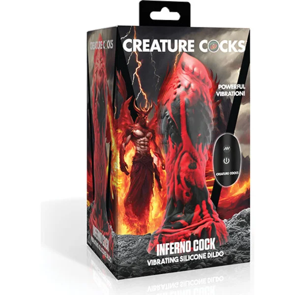 Creature Cocks - Inferno Cock Vibrating Silicone Dildo