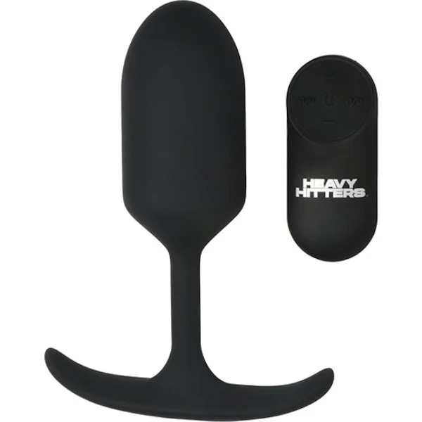 Heavy Hitters - Vibrating Weighted Silicone Anal Plug - Large