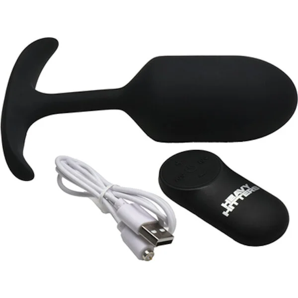 Heavy Hitters - Vibrating Weighted Silicone Anal Plug - Large