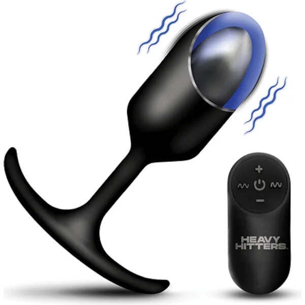 Heavy Hitters - Vibrating Weighted Silicone Anal Plug - Large