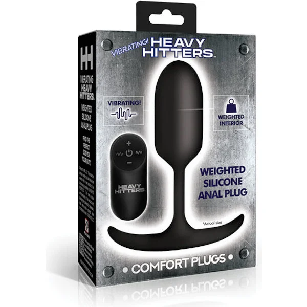 Heavy Hitters - Vibrating Weighted Silicone Anal Plug - Medium