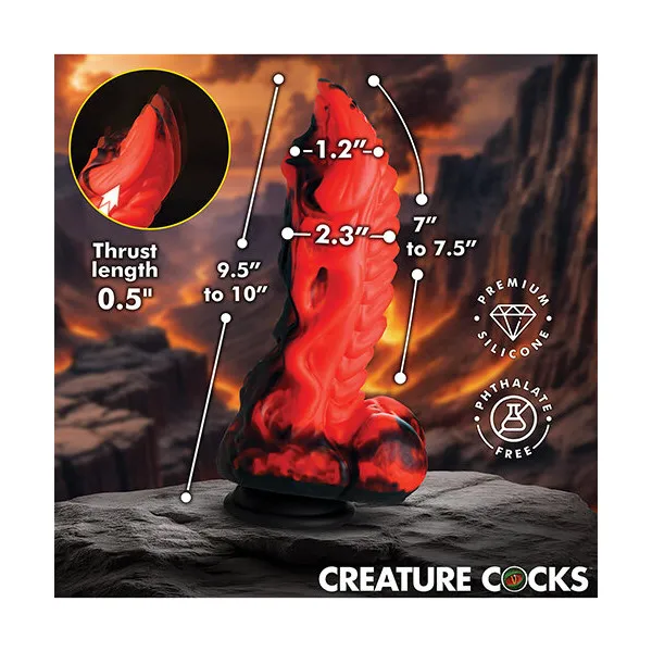 Creature Cocks Dragon Thrust Thrusting & Vibrating Silicone Dildo