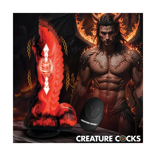 Creature Cocks Dragon Thrust Thrusting & Vibrating Silicone Dildo