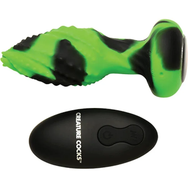 Creature Cocks - Eye of the Spawn Vibrating & Squirming Silicone Butt Plug