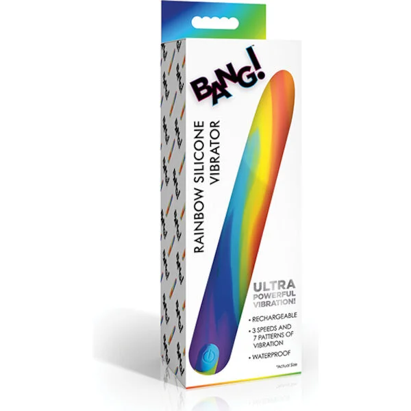 Bang! Rainbow Silicone Vibrator