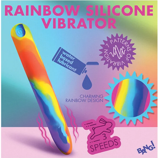 Bang! Rainbow Silicone Vibrator