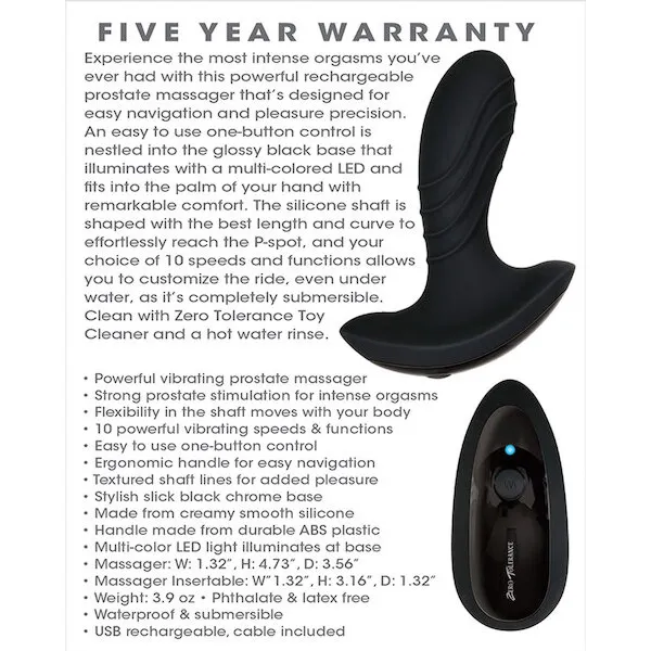 Zero-Tolerance-The-Gentleman-Rechargeable-Prostate-Massager-Black