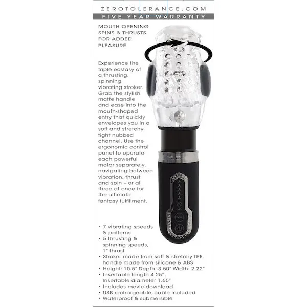 Zero-Tolerance-Thrill-Ride-Rechargeable-Stroker-Black-Clear