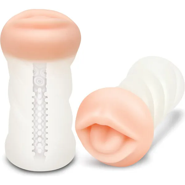 ZOLO Realistic Deep Throat Dual Density Transparent Stroker
